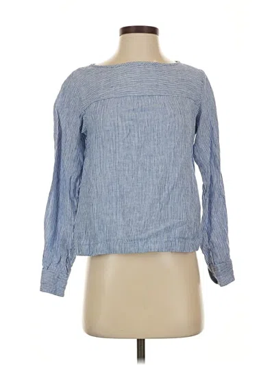 Pre-owned Polo Ralph Lauren Long Sleeve Blouse In Blue