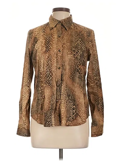 Pre-owned Polo Ralph Lauren Long Sleeve Blouse In Brown
