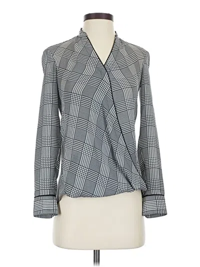 Pre-owned Polo Ralph Lauren Long Sleeve Blouse In Gray