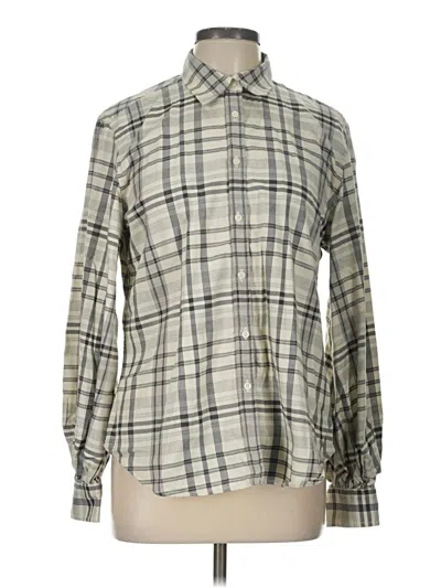 Pre-owned Polo Ralph Lauren Long Sleeve Blouse In Gray