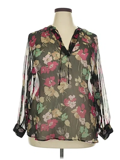 Pre-owned Polo Ralph Lauren Long Sleeve Blouse In Green