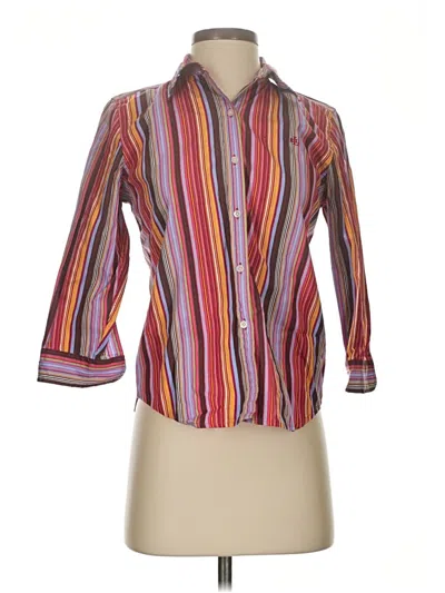 Pre-owned Polo Ralph Lauren Long Sleeve Blouse In Orange
