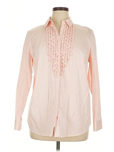 Pre-owned Polo Ralph Lauren Long Sleeve Blouse In Pink