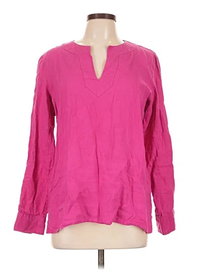 Pre-owned Polo Ralph Lauren Long Sleeve Blouse In Pink