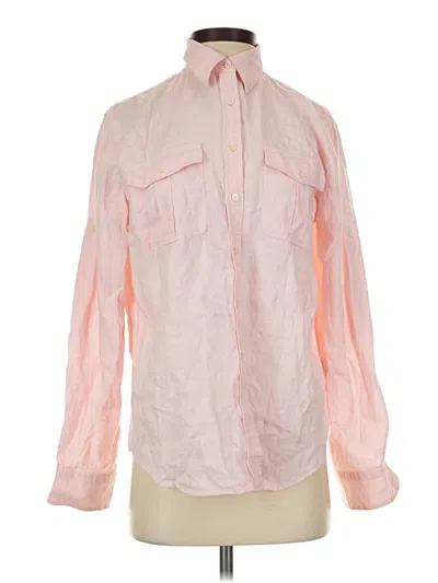 Pre-owned Polo Ralph Lauren Long Sleeve Blouse In Pink
