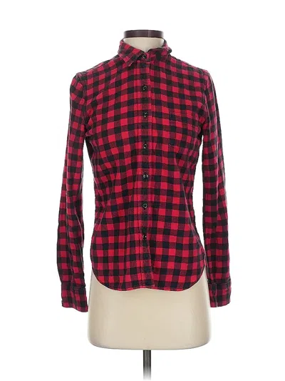 Pre-owned Polo Ralph Lauren Long Sleeve Blouse In Red