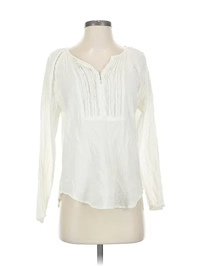 Pre-owned Polo Ralph Lauren Long Sleeve Blouse In White