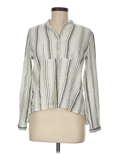 Pre-owned Polo Ralph Lauren Long Sleeve Blouse In White