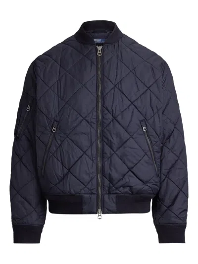 Polo Ralph Lauren Long-sleeve Bomber Jacket In Blue