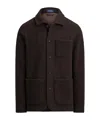 Polo Ralph Lauren Long-sleeve Brushed Double Knit Chore Jacket In Brown