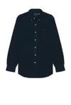 Polo Ralph Lauren Custom-fit Garment Dyed Oxford Shirt In Blue