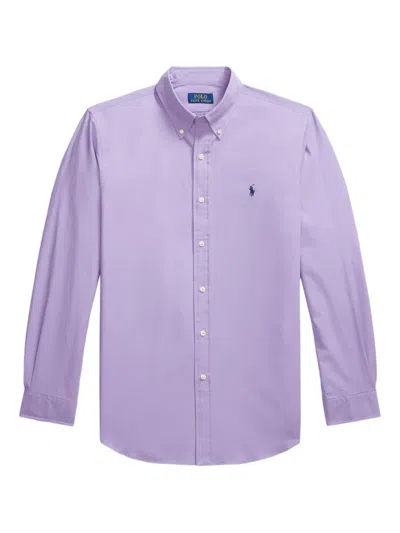 Polo Ralph Lauren Long-sleeve Button-down Shirt In Purple