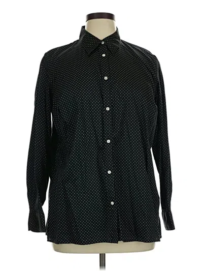 Pre-owned Polo Ralph Lauren Long Sleeve Button Down Shirt In Black