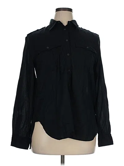 Pre-owned Polo Ralph Lauren Long Sleeve Button Down Shirt In Black