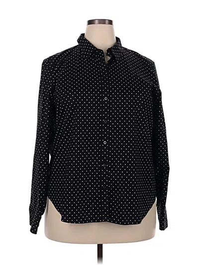 Pre-owned Polo Ralph Lauren Long Sleeve Button Down Shirt In Black