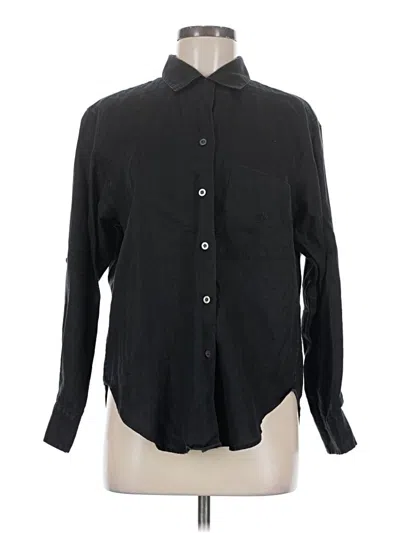 Pre-owned Polo Ralph Lauren Long Sleeve Button Down Shirt In Black