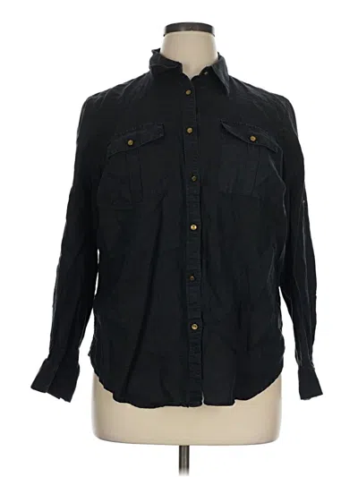 Pre-owned Polo Ralph Lauren Long Sleeve Button Down Shirt In Black