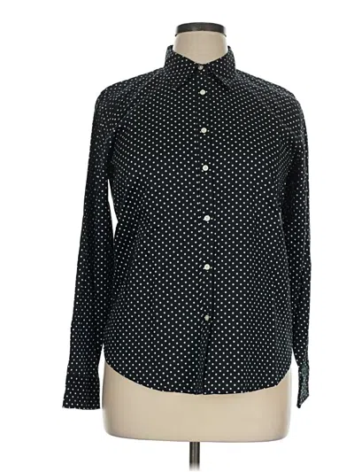 Pre-owned Polo Ralph Lauren Long Sleeve Button Down Shirt In Black