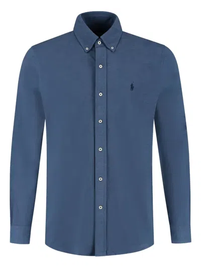 Polo Ralph Lauren Long-sleeve Button-down Shirt In Blue