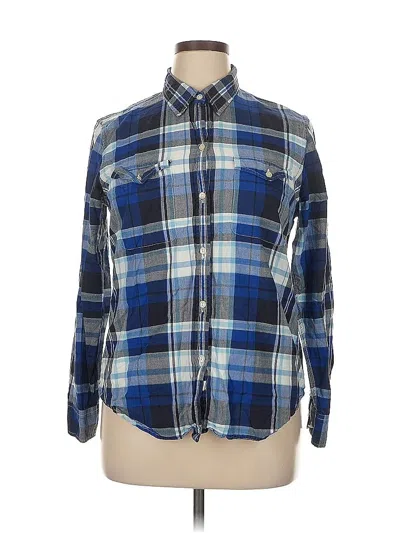 Pre-owned Polo Ralph Lauren Long Sleeve Button Down Shirt In Blue