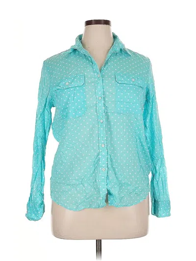 Pre-owned Polo Ralph Lauren Long Sleeve Button Down Shirt In Blue