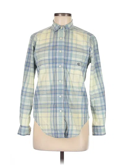 Pre-owned Polo Ralph Lauren Long Sleeve Button Down Shirt In Blue