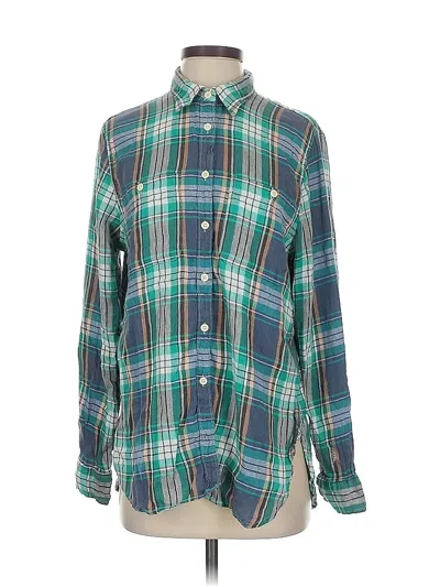Pre-owned Polo Ralph Lauren Long Sleeve Button Down Shirt In Blue