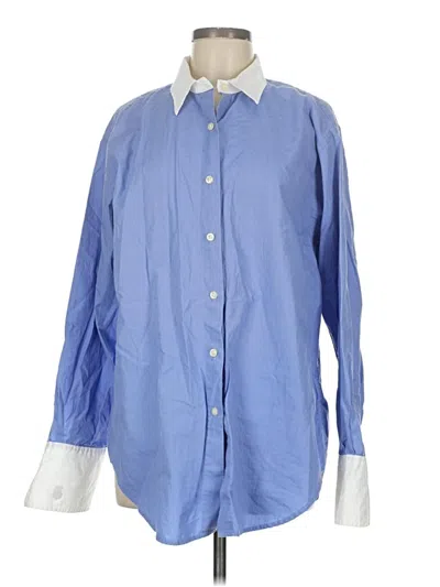 Pre-owned Polo Ralph Lauren Long Sleeve Button Down Shirt In Blue