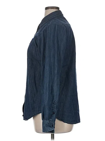 Pre-owned Polo Ralph Lauren Long Sleeve Button Down Shirt In Blue