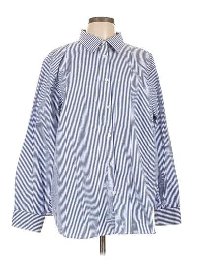 Pre-owned Polo Ralph Lauren Long Sleeve Button Down Shirt In Blue