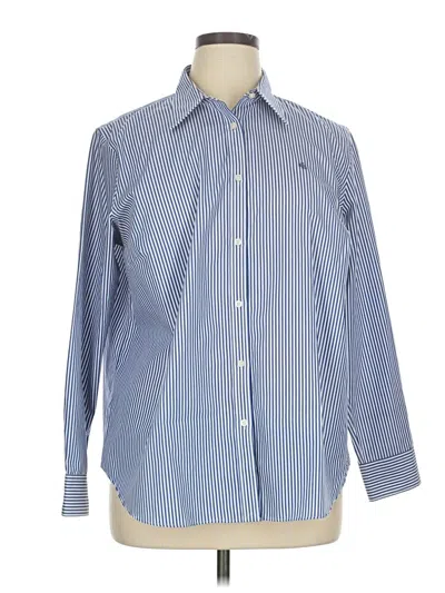 Pre-owned Polo Ralph Lauren Long Sleeve Button Down Shirt In Blue