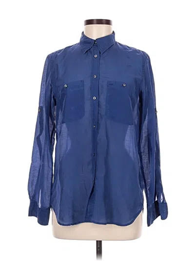 Pre-owned Polo Ralph Lauren Long Sleeve Button Down Shirt In Blue
