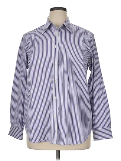 Pre-owned Polo Ralph Lauren Long Sleeve Button Down Shirt In Blue