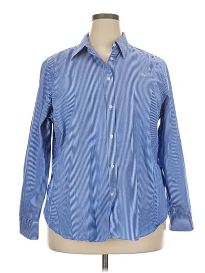 Pre-owned Polo Ralph Lauren Long Sleeve Button Down Shirt In Blue