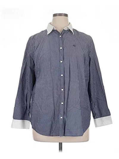 Pre-owned Polo Ralph Lauren Long Sleeve Button Down Shirt In Blue