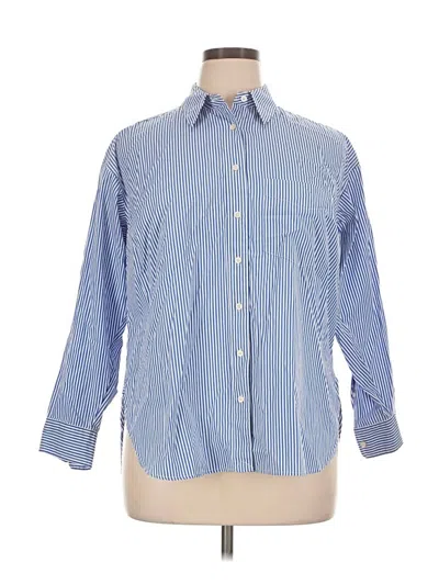 Pre-owned Polo Ralph Lauren Long Sleeve Button Down Shirt In Blue