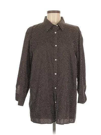 Pre-owned Polo Ralph Lauren Long Sleeve Button Down Shirt In Brown