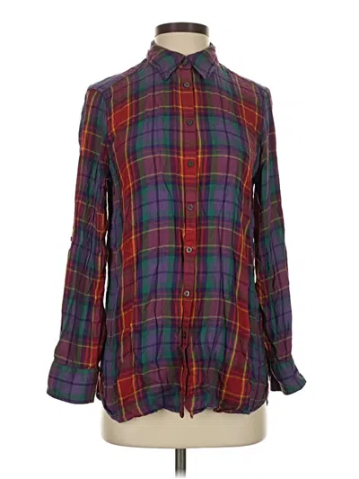 Pre-owned Polo Ralph Lauren Long Sleeve Button Down Shirt In Burgundy