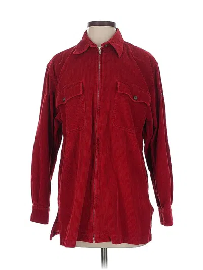 Pre-owned Polo Ralph Lauren Long Sleeve Button Down Shirt In Burgundy