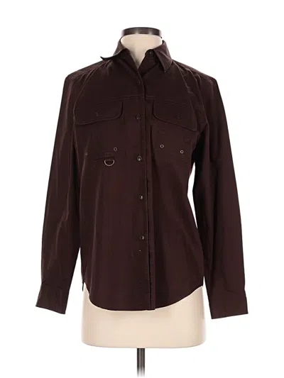 Pre-owned Polo Ralph Lauren Long Sleeve Button Down Shirt In Burgundy