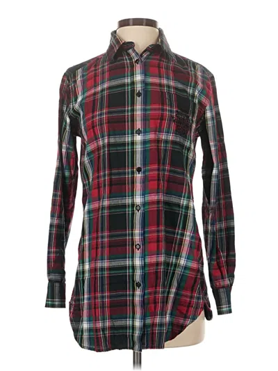 Pre-owned Polo Ralph Lauren Long Sleeve Button Down Shirt In Burgundy