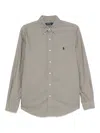 Polo Ralph Lauren Long-sleeve Button-down Shirt In Gray