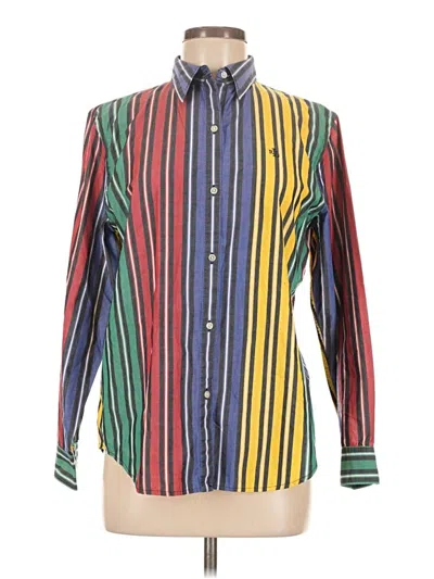 Pre-owned Polo Ralph Lauren Long Sleeve Button Down Shirt In Green