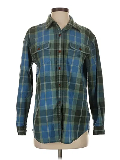 Pre-owned Polo Ralph Lauren Long Sleeve Button Down Shirt In Green