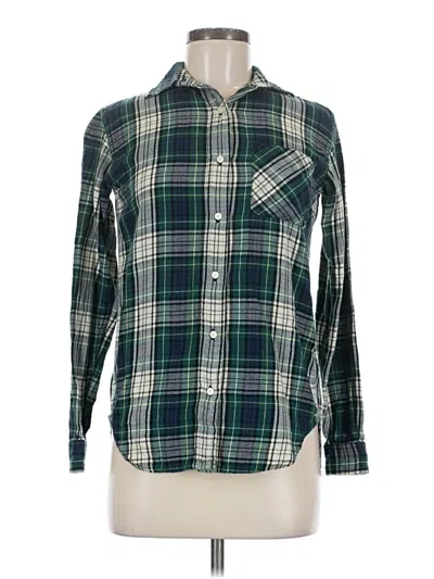 Pre-owned Polo Ralph Lauren Long Sleeve Button Down Shirt In Green