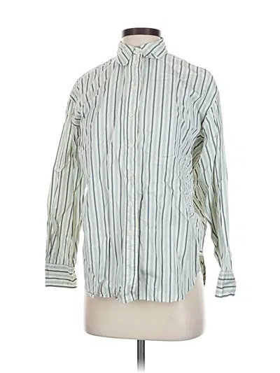 Pre-owned Polo Ralph Lauren Long Sleeve Button Down Shirt In Green