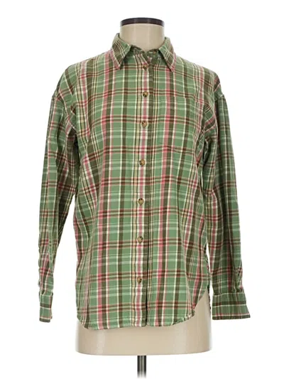 Pre-owned Polo Ralph Lauren Long Sleeve Button Down Shirt In Green