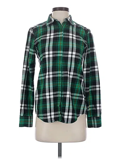 Pre-owned Polo Ralph Lauren Long Sleeve Button Down Shirt In Green