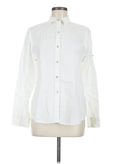 Pre-owned Polo Ralph Lauren Long Sleeve Button Down Shirt In Ivory