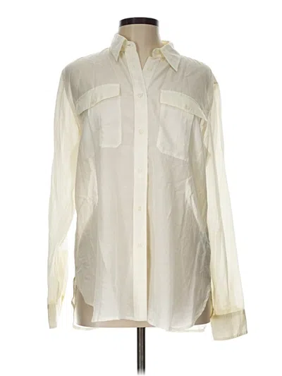 Pre-owned Polo Ralph Lauren Long Sleeve Button Down Shirt In Ivory